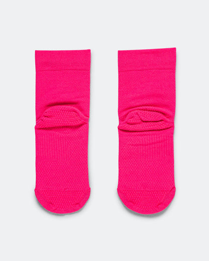 Fast Lightweight Micro Crew Sock - Hyper Pink/Black