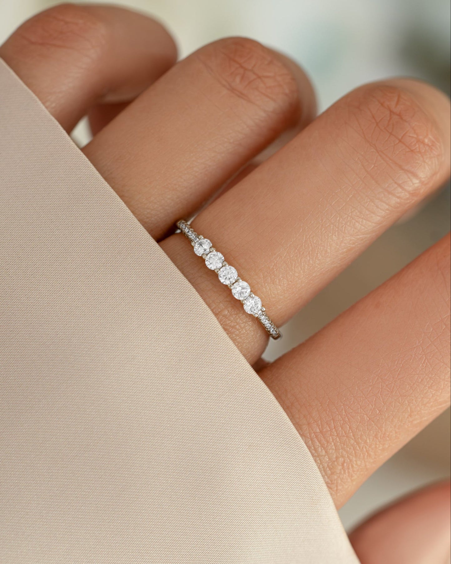 5 Stone CZ Ring