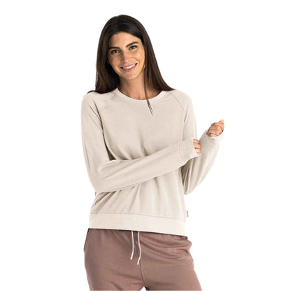 Free Fly Women's Bamboo Lightweight Fleece Crew