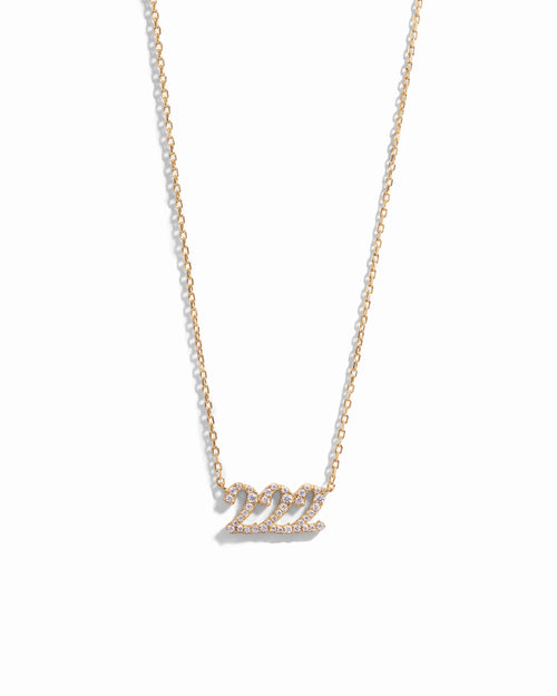 Studded 222 Necklace