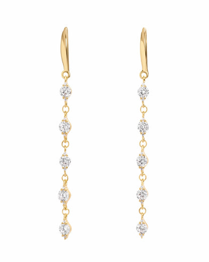 CZ Drop Earrings