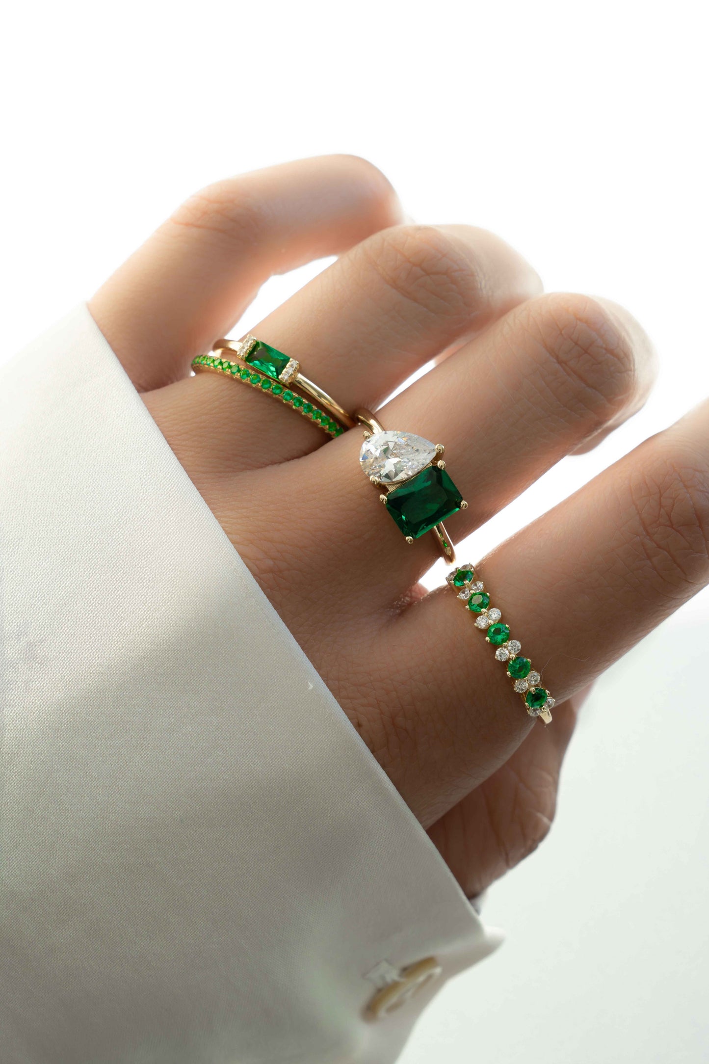 Emerald Birthstone Eternity Ring