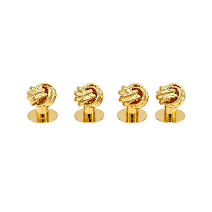 Gold Knot Shirt Studs (set of 4)