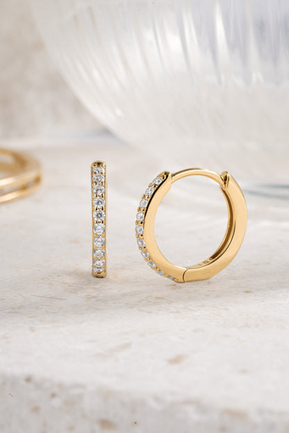 13mm Diamond Huggies (Multiple Sizes Available)