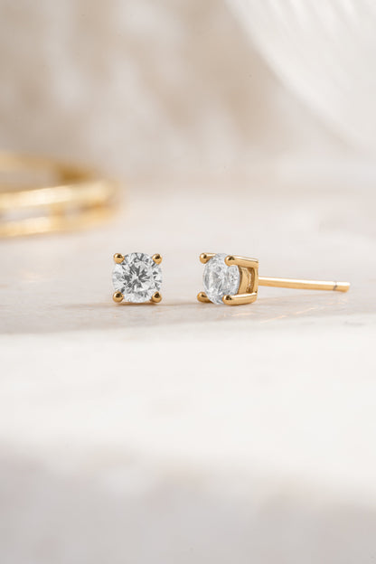 4mm Solitaire Studs