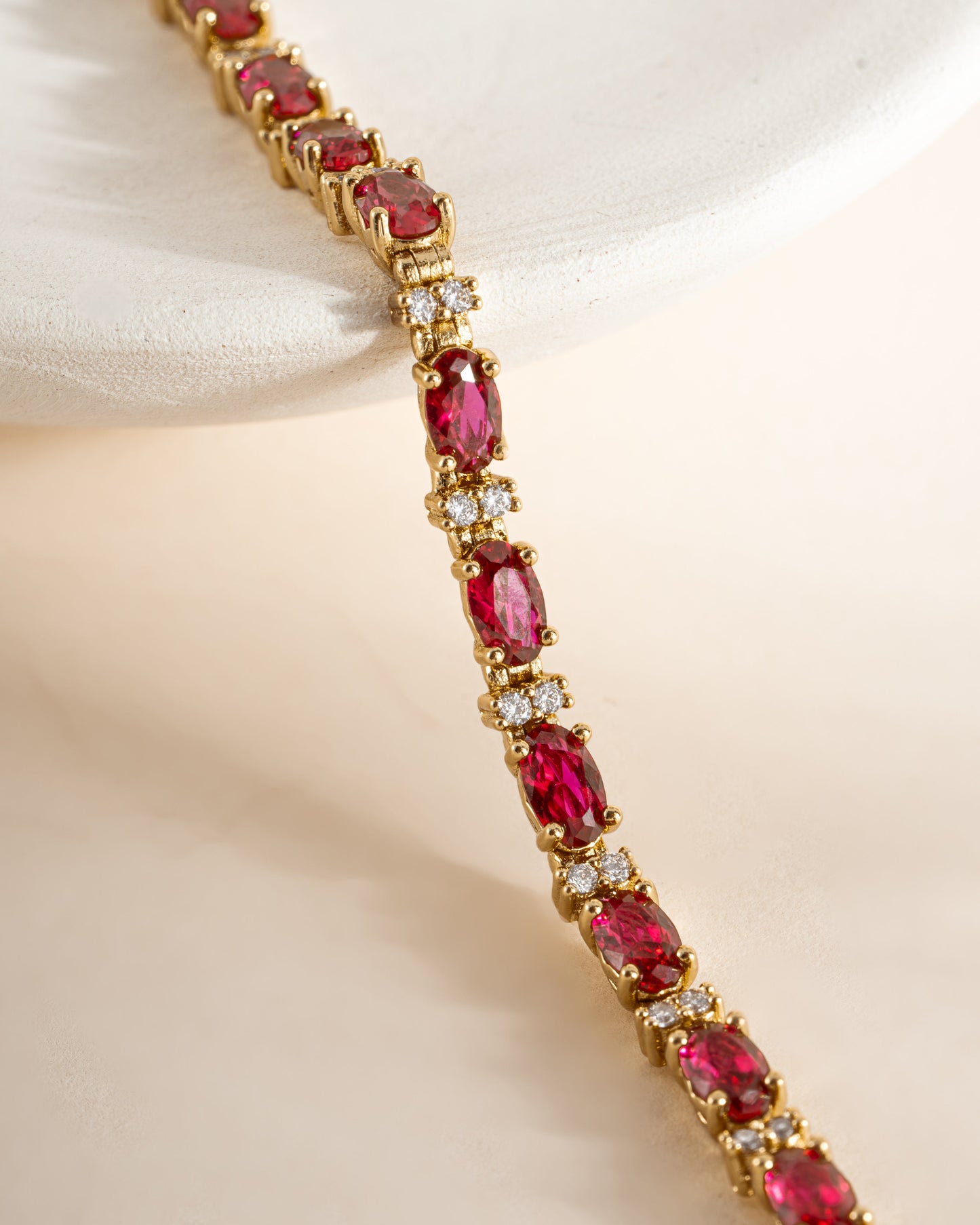 Ruby Tennis Bracelet