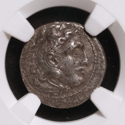 Greek World, Macedon, Alexander the Great, AR Drachm (Posthumous Issue) - c. 323 to 300 BCE - NGC Certified