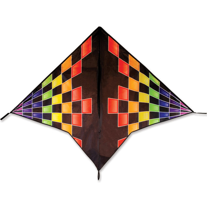 Gyro Delta Kite - Rainbow Checks