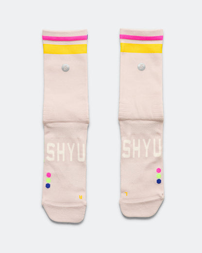 Half Crew Racing Socks - Goat/Sunrise-Peacock