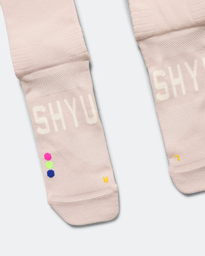 Half Crew Racing Socks - Goat/Sunrise-Peacock