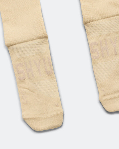 Half Crew Racing Socks - Latte/Latte