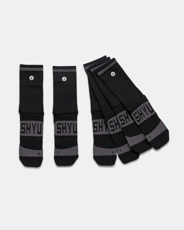Half Crew Training Socks v2.0 3 Pack - Black