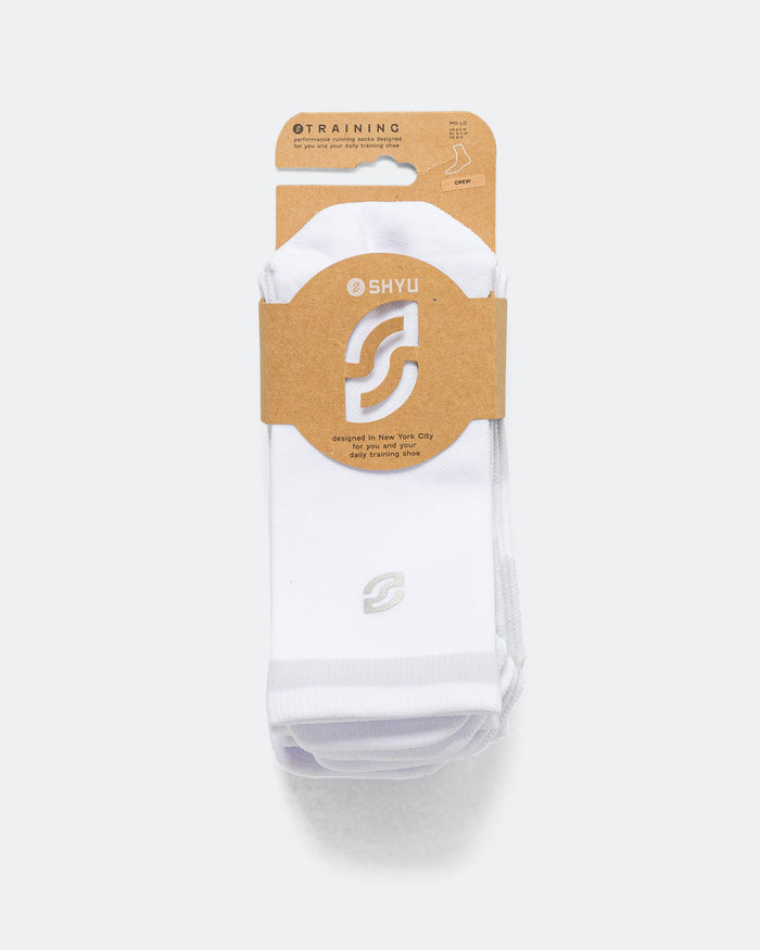 Half Crew Training Socks v2.0 3 Pack - White