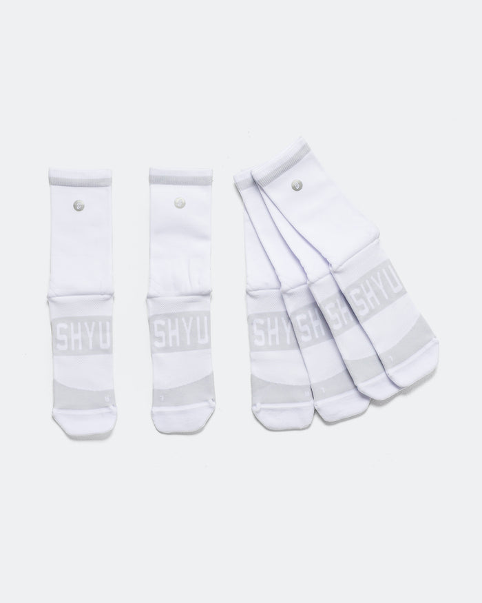 Half Crew Training Socks v2.0 3 Pack - White