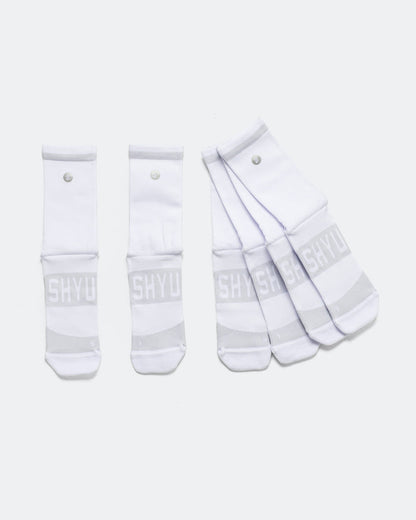 Half Crew Training Socks v2.0 3 Pack - White