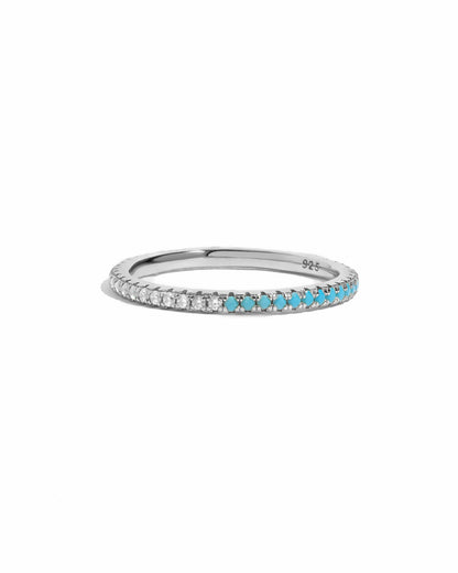 Turquoise & Diamond Eternity Ring