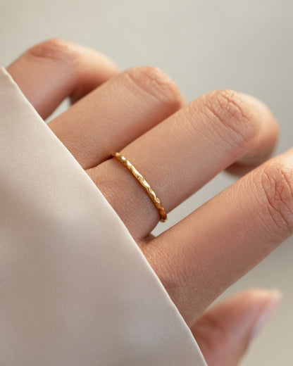 Hammered Stacking Ring