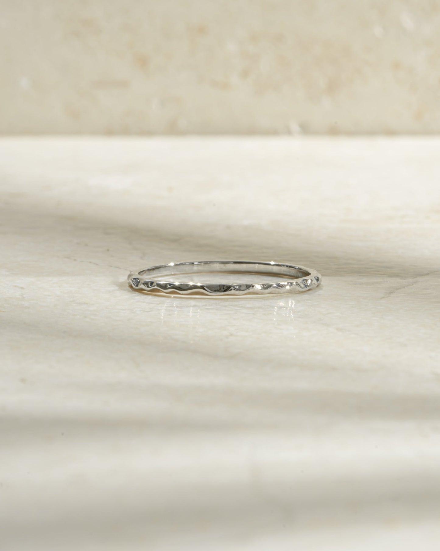 Hammered Stacking Ring