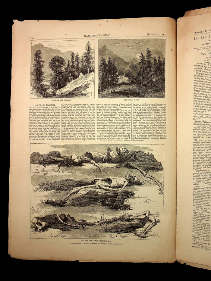 Harper's Weekly (Original 1800s Magazine) - October 17th, 1874 - Reconstruction Era