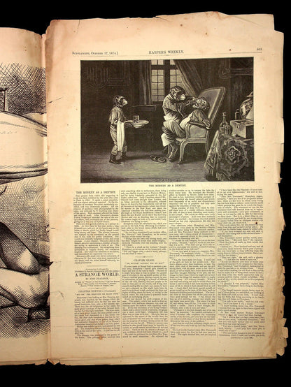 Harper's Weekly (Original 1800s Magazine) - October 17th, 1874 - Reconstruction Era