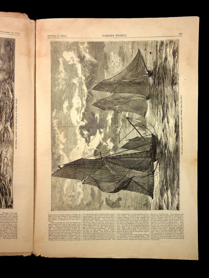Harper's Weekly (Original 1800s Magazine) - October 17th, 1874 - Reconstruction Era