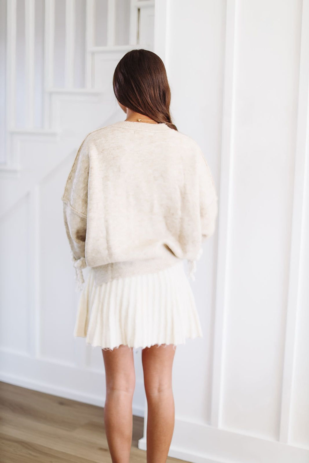 Knit Love Mini Skirt - Cream (FINAL SALE)