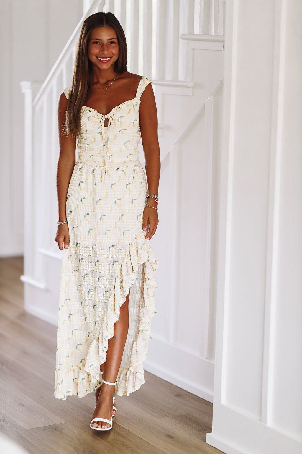 Lemon Squeeze Midi Skirt - Yellow (FINAL SALE)