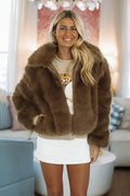 Upper Eastsider Cropped Jacket - Mocha