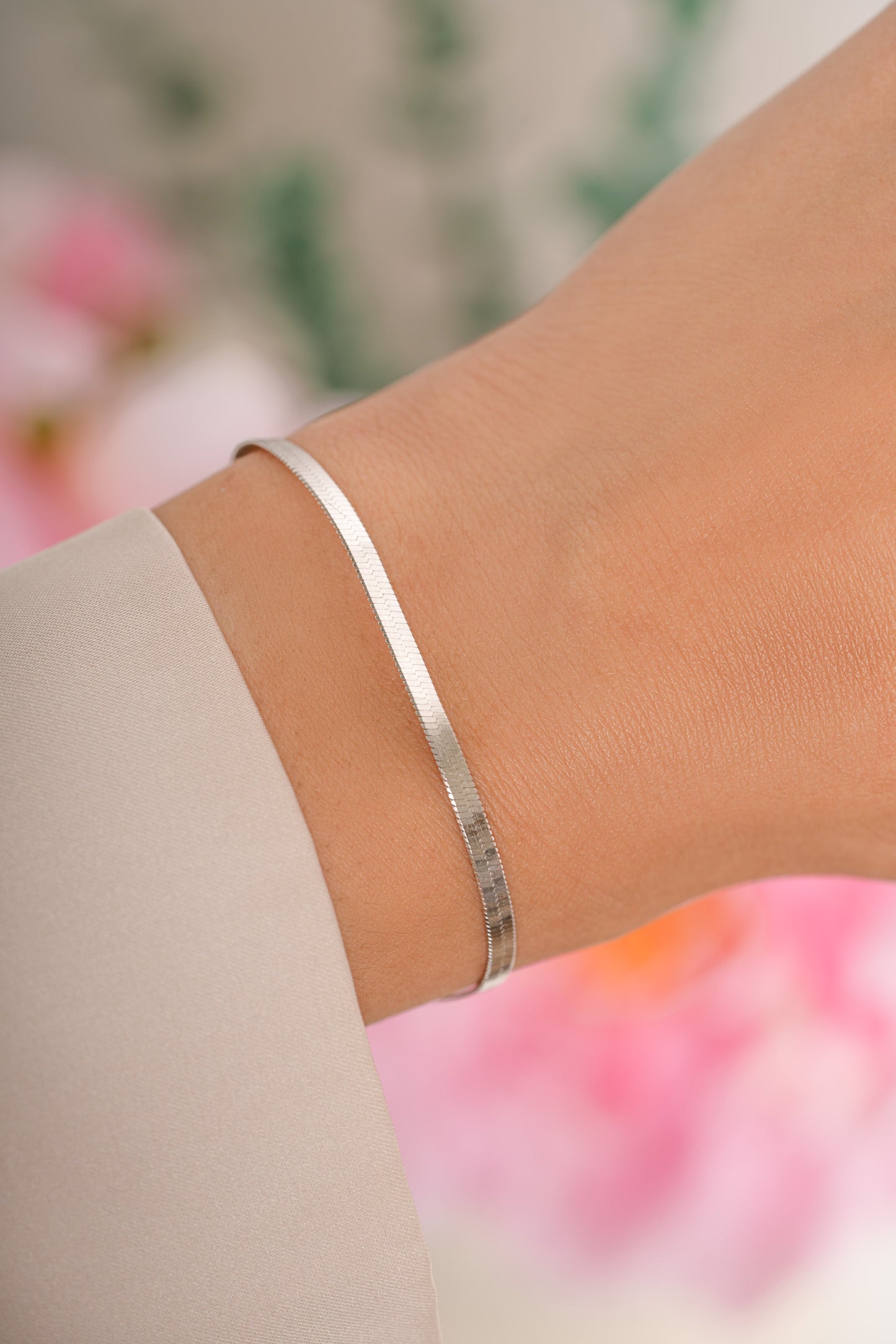 2mm Herringbone Bracelet