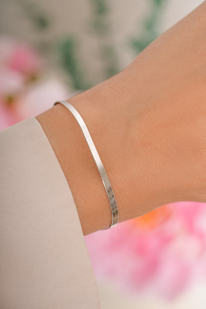 2mm Herringbone Bracelet