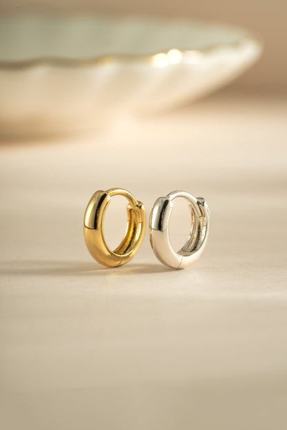 Minimalist Huggie Hoops