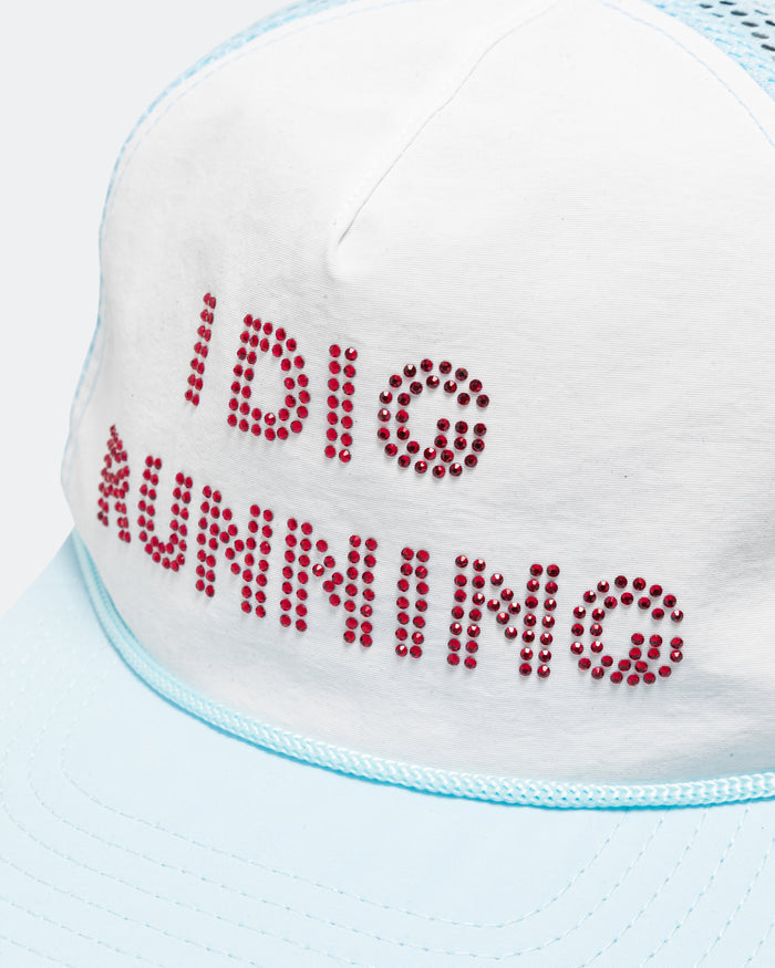 I Dig Running Trucker - Blue