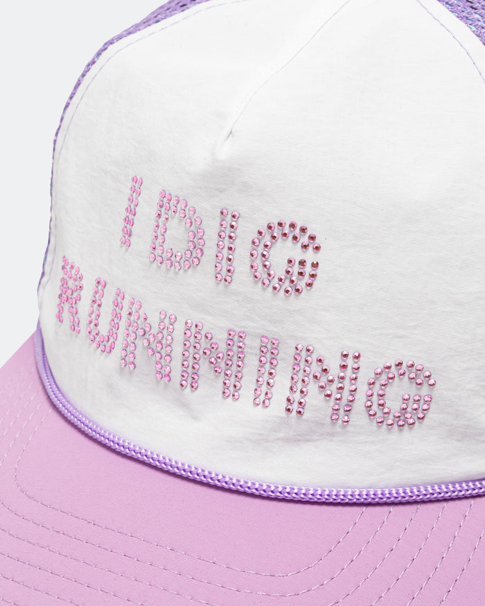 I Dig Running Trucker - Purple