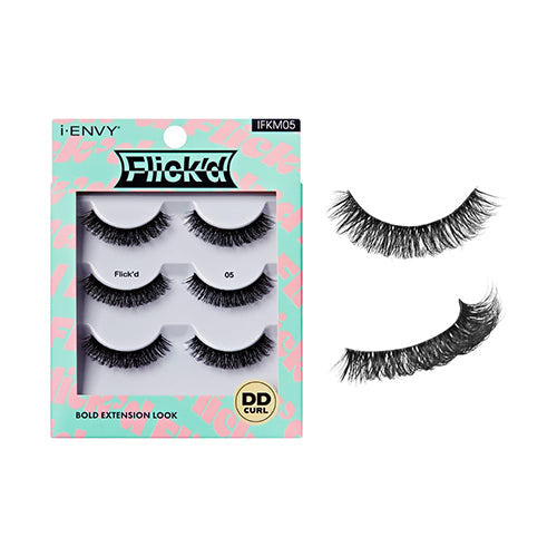 i Envy Flick'd Bold Extension Look Eyelashes 3 Pair