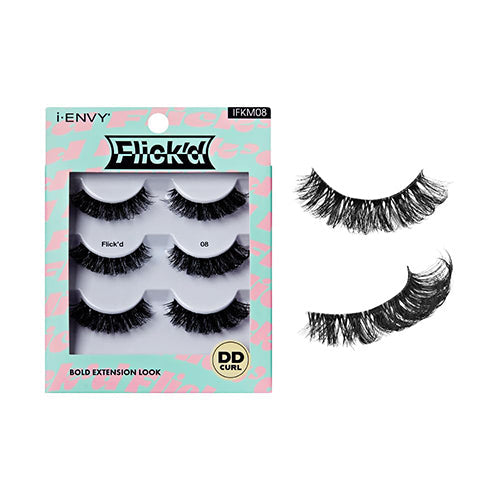 i Envy Flick'd Bold Extension Look Eyelashes 3 Pair