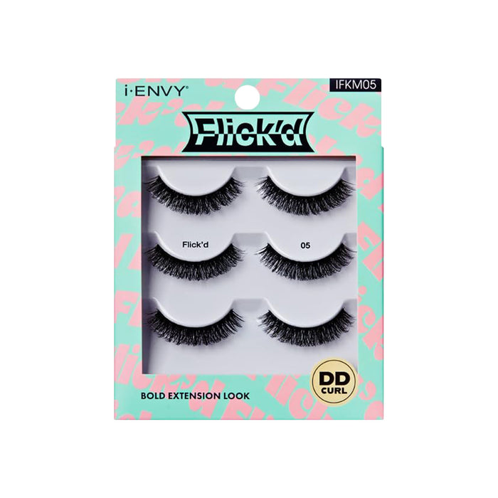 i Envy Flick'd Bold Extension Look Eyelashes 3 Pair