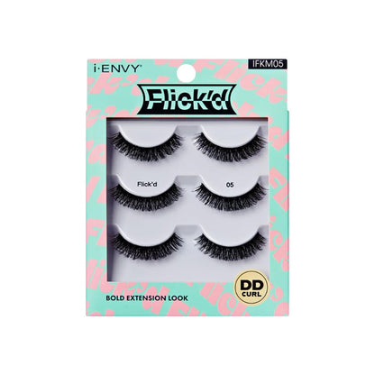 i Envy Flick'd Bold Extension Look Eyelashes 3 Pair