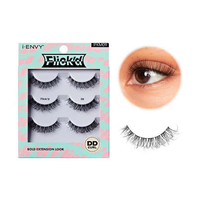 i Envy Flick'd Bold Extension Look Eyelashes 3 Pair
