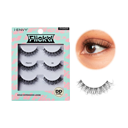 i Envy Flick'd Bold Extension Look Eyelashes 3 Pair