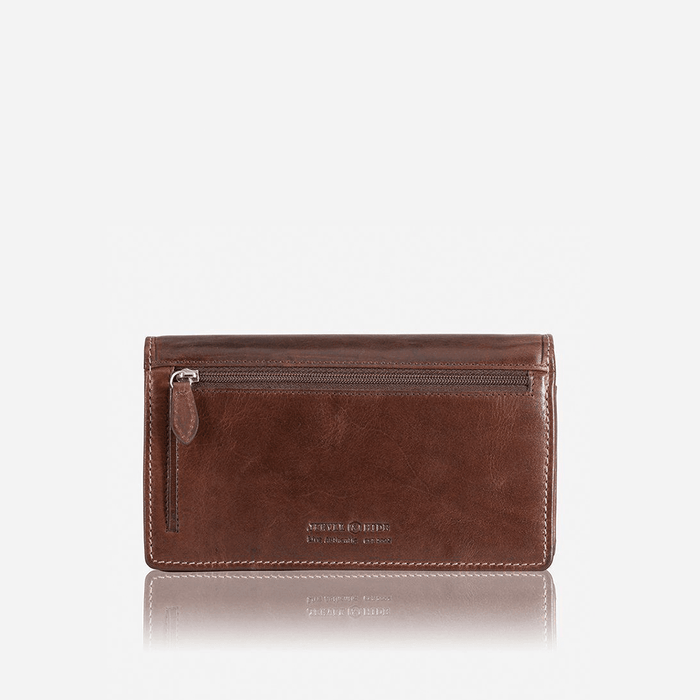 LARGE LEATHER PURSE, COFFEE - Harrys for Menswear