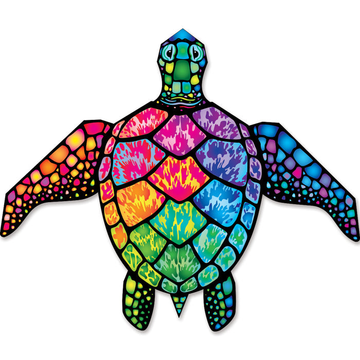 Large Sea Turtle Kite - Rainbow