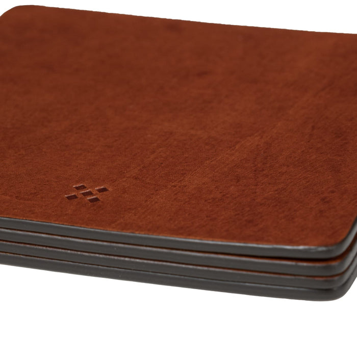 LEGENDÄR Leather Coaster DRYNK - chestnut