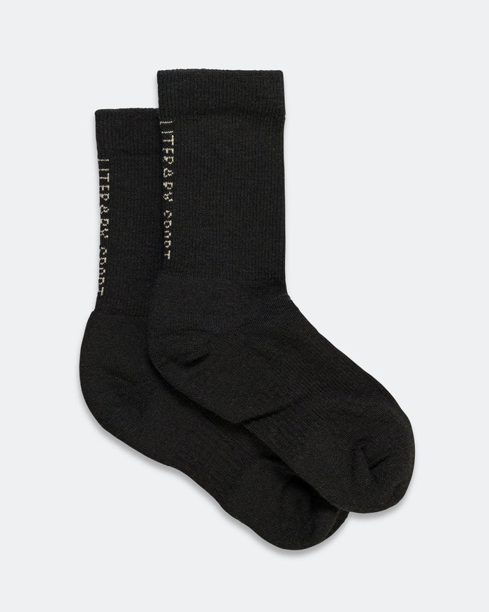 Locke Crew Sock - Black