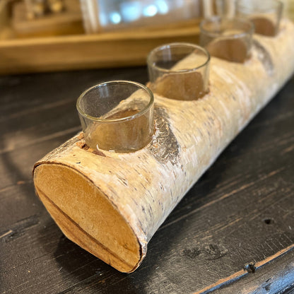 Log Candle Holder