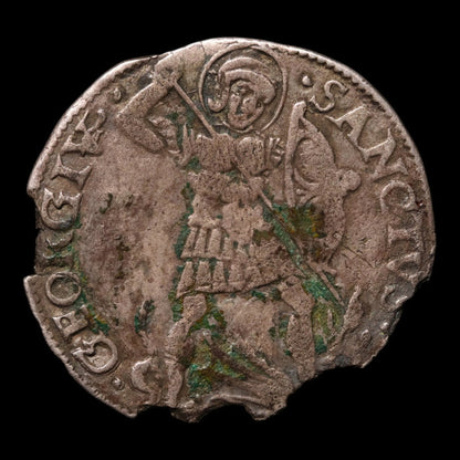 Lordship of Mesocco, Lord John Jacob Trivulzio, AR 1 Grosso - 1487 to 1518 CE - Switzerland