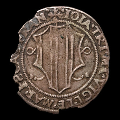 Lordship of Mesocco, Lord John Jacob Trivulzio, AR 1 Grosso - 1487 to 1518 CE - Switzerland