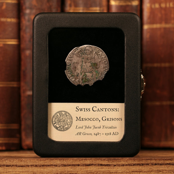 Lordship of Mesocco, Lord John Jacob Trivulzio, AR 1 Grosso - 1487 to 1518 CE - Switzerland
