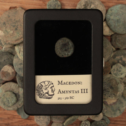 Macedon, King Amyntas III (Grandfather of Alexander the Great), Bronze Coin - 393 to 369 BCE - Greek World
