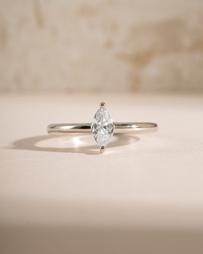 Solitaire Marquise Ring