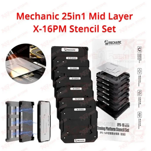 Mechanic 25in1 Mid Layer X-16PM Stencil Set